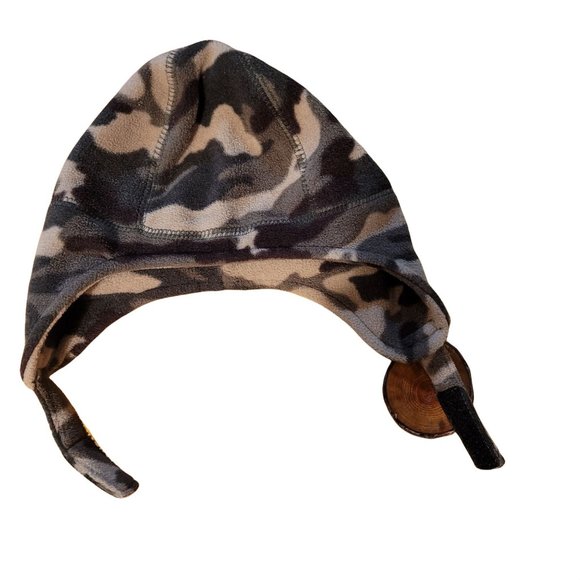 Toddler Boys Fleece Camo One Size Velcro Strap with Ear Flaps - Picture 2 of 4